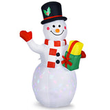 NNECW 150CM Inflatable Snowman with LED Lights for Christmas Decoration