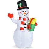 NNECW 150CM Inflatable Snowman with LED Lights for Christmas Decoration
