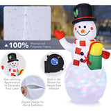 NNECW 150CM Inflatable Snowman with LED Lights for Christmas Decoration