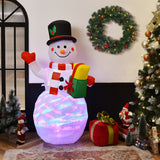 NNECW 150CM Inflatable Snowman with LED Lights for Christmas Decoration