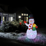 NNECW 150CM Inflatable Snowman with LED Lights for Christmas Decoration