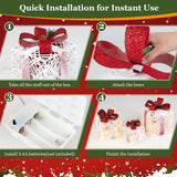 NNECW Set of 3 Christmas Lighted Gift Boxes with 60 LED Lights