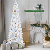 NNECW 2.1M Pre-Lit White Christmas Tree with 8 Lighting Modes