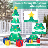 NNECW 180CM Inflatable Christmas Tree with Gift Boxes & LED Light