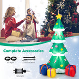 NNECW 180CM Inflatable Christmas Tree with Gift Boxes & LED Light