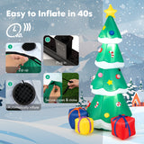NNECW 180CM Inflatable Christmas Tree with Gift Boxes & LED Light