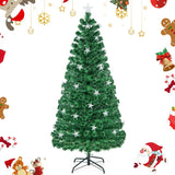NNECW 150CM/180CM Pre-Lit Christmas Tree with 8 Lighting Modes-1.8M