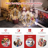 NNECW 3 Pack Christmas LED Light Balls with 180 Warm Light & 180 White Light