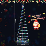 NNECW 1.83M Spiral Christmas Tree with 135 LED Lights & APP Control