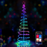 NNECW 1.83M Spiral Christmas Tree with 135 LED Lights & APP Control