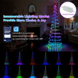 NNECW 1.83M Spiral Christmas Tree with 135 LED Lights & APP Control