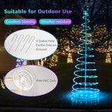 NNECW 1.83M Spiral Christmas Tree with 135 LED Lights & APP Control