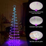 NNECW 1.83M Spiral Christmas Tree with 135 LED Lights & APP Control