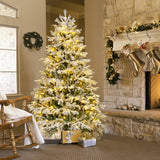 NNECW 1.8M Artificial Christmas Xmas Tree with 1022 PE PVC Branch Tips for Home/Office