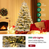 NNECW 1.8M Artificial Christmas Xmas Tree with 1022 PE PVC Branch Tips for Home/Office