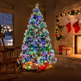 NNECW 1.85M/2.15M Pre-Lit Christmas Tree with Pine Needle-2.15 M