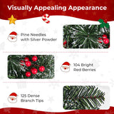 NNECW 90 CM Pre-lit Potted Artificial Entrance Christmas Tree for Porch-1 piece