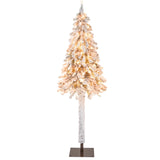 NNECW 185CM Pre-Lit Artificial Christmas Tree with 442 Branch Tips