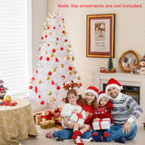 NNECW 185CM Pre-Lit Artificial Christmas Tree with 11 Lighting Modes