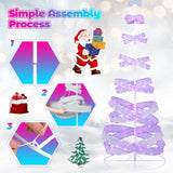 NNECW 210 cm Outdoor Spiral Christmas Tree with 341 LED Lights for Party
