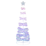 NNECW 210 cm Outdoor Spiral Christmas Tree with 341 LED Lights for Party