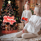 NNECW 170 CM Outdoor Colorful Christmas Tree with 216 LED Lights for Home & Party