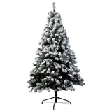 NNEDPE Snow-Tipped Snowflocked Artificial Christmas Tree 1.8m - 850 Tips