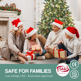 NNEDPE 2.7m Pre Lit LED Christmas Tree with Pine Cones