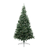 NNEDPE 2.7m Pre Lit LED Christmas Tree with Pine Cones