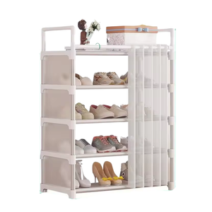 NNETM Metal Dustproof Shoe Rack Storage Organizer (5-Layer)