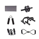 NNETM Ab Workout Set with Push-up Stand (7pcs)