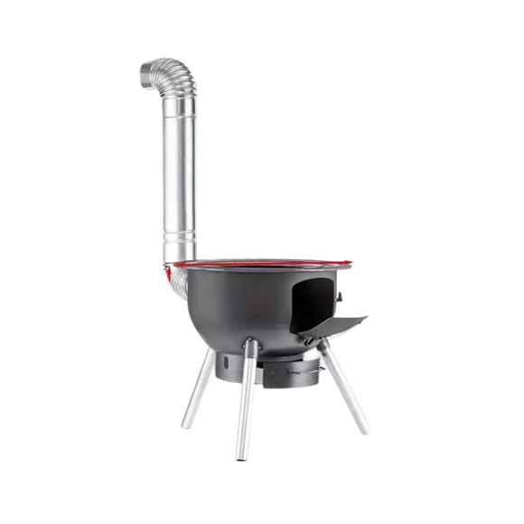 NNETM Portable Cast Iron Firewood Stove for Outdoor Cooking
