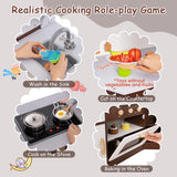 NNECW Corner Play Kitchen with Ice Maker for Kids 3+ Years Old