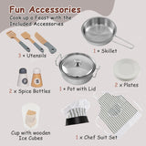 NNECW Corner Play Kitchen with Ice Maker for Kids 3+ Years Old