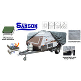 NNEDPE Heavy Duty Trailer Camper Cover 12-14ft
