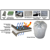 NNEDPE Heavy Duty Trailer Camper Cover 12-14ft
