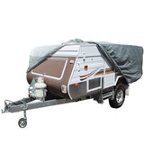 NNEDPE Heavy Duty Trailer Camper Cover 12-14ft