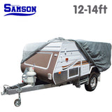 NNEDPE Heavy Duty Trailer Camper Cover 12-14ft