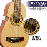 NNEDPE 25in Cuatro Guitar - Natural