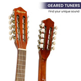 NNEDPE 25in Cuatro Guitar - Natural