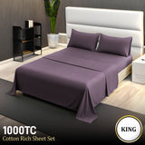 NNEDPE Cotton microfibre 1000TC 4pc King sheet set
