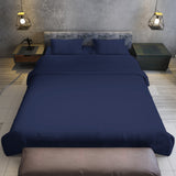 NNEDPE 1000 Thread Count Cotton Rich King Bed Sheets 4-Piece Set - Navy