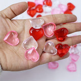NNETM 50pcs Acrylic Heart Table Gems Valentine's Day Decorations