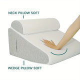 NNETM Float on a Cloud of Comfort - Memory Foam Wedge Pillow