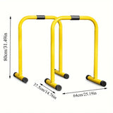NNETM 1 Pair Multifunctional Height Adjustable Parallel Bars - Yellow