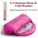 NNETM 4-Season Lightweight Camping Sleeping Bag for Adults