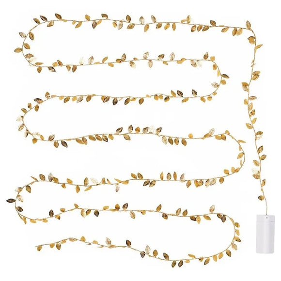 NNEOBA Golden Leaves String Fairy Lights - 2M 20LED