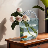 NNETM Nordic Style Handbag Glass Vase Fish Tank
