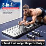 NNETM 8-in-1 Ab Workout Board – Multifunctional Pilates & Core Strength Trainer(Black)