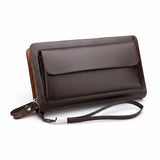 NNETM Men's Double-Zip Clutch Wallet